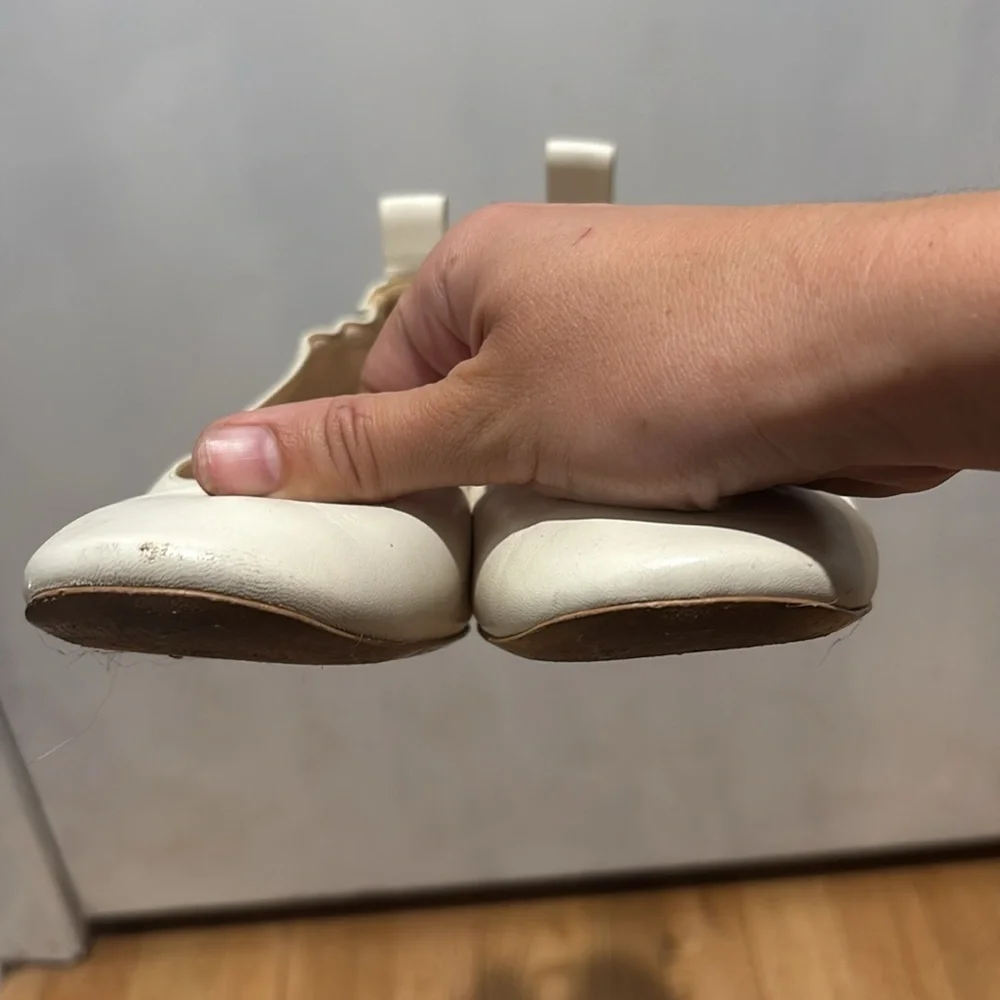 EVERLANE leather Colorblock chunky heels